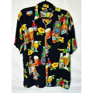 K.A.D. Clothing Co. Men's Vintage Button Down Aloha Hawaiian Camp Shirt Size M